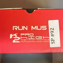 RUN MUS K2 PRO Gaming Headset - Professional Surround Sound Headphones with Mic