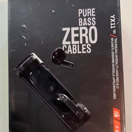 Pure Bass Zero Cables - True Wireless Earbuds with Charging Case