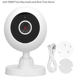 Smart Security Camera - 360 Degree Indoor Home Surveillance with 1080P Two-Way Audio & Real Time Alarm