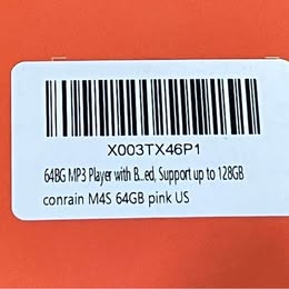 Conrain M45 MP3 Player - 64GB Portable Music Player with Bluetooth & Support up to 128GB