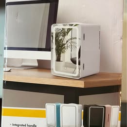 Personal Chiller - LED Lighted Mini Fridge with Mirror Door