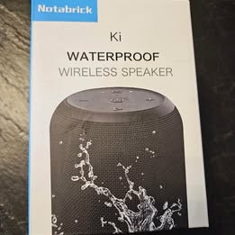 Notabrick Ki Waterproof Wireless Speaker - Portable Bluetooth Speaker with 5 Hours Playtime