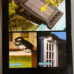 Solar Motion Sensor Security Light - 3-Head LED Outdoor Spotlight with PIR Detection