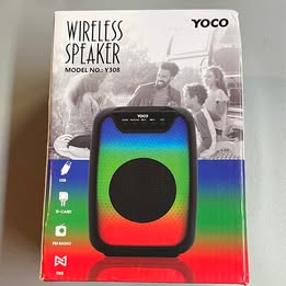 YOCO Y308 Wireless Speaker - Portable Bluetooth Speaker with 3 RGB Light Modes