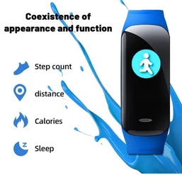 Fitness Tracker Smart Bracelet - IP67 Waterproof Activity Monitor with Heart Rate & Sleep Tracking