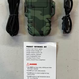 LCFUN Y195 Fashion Lighter - Rechargeable Electric Arc Lighter with Camouflage Design
