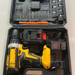Cordless Drill Set - Power Drill Kit with Accessories and Carrying Case