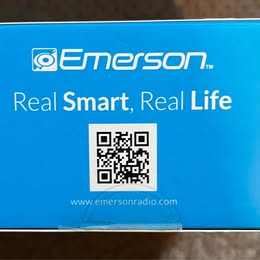 Emerson SmartSet Alarm Clock Radio - ER100120 with Qi Wireless Charging & Bluetooth Speaker