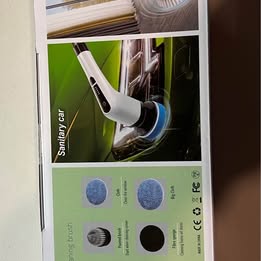 Electric Spin Scrubber - Cordless Power Cleaning Brush with 8 Replaceable Heads & Extension Handle