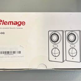 Clemage Wireless Security Camera - IP65 Waterproof WiFi Camera with Smart PIR Motion Detection