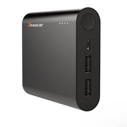 Trianium ATOMPAK 10400mAh Portable Battery Pack - 4X More Power Rechargeable External Battery
