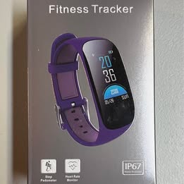 Fitness Tracker Smart Bracelet - IP67 Waterproof Activity Monitor with Heart Rate & Sleep Tracking