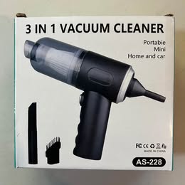 AS-228 3-in-1 Vacuum Cleaner - Portable Mini Handheld Vacuum for Home and Car