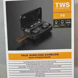 F9 True Wireless Earbuds - TWS Bluetooth Earbuds with Power Bank & Digital Display