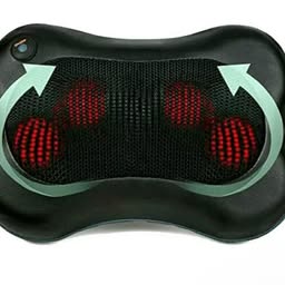 Zyllion Shiatsu Back & Neck Massager Pillow with Heat - ZMA-13 (Black) - Used