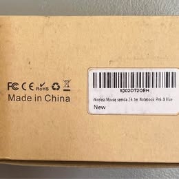 Seenda RWB-WMH1 Wireless Mouse - Rechargeable Silent Click Mouse (Blue/Pink)