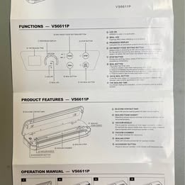 Comfrey VS6611PX Food Vacuum Sealer - Automatic Vacuum Sealing System