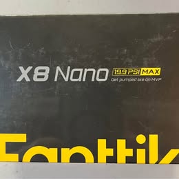 Fanttik X8 Nano Portable Air Pump - 199 PSI MAX Rechargeable Tire Inflator with Carrying Case