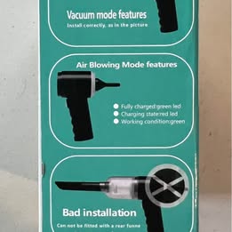 AS-228 3-in-1 Vacuum Cleaner - Portable Mini Handheld Vacuum for Home and Car