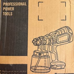 Li-Ion Portable Spray Gun - Professional Power Tool with 2 Batteries