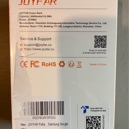 JOYFAR 30,000mAh Power Bank - 22.5W Fast Charging Portable Charger