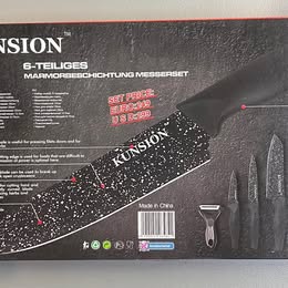 KUNSION 6-Piece Knife Set - Professional Kitchen Knives with Ceramic Peeler