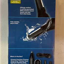 ERISONIC All-in-One Precision Trimmer - Rechargeable Nose Ear Eyebrow Trimmer