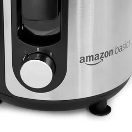 Amazon Basics Centrifugal Juicer - Wide Mouth Juice Extractor with 3-Inch Feed Chute