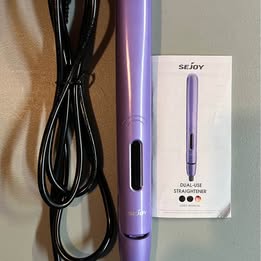 SEJOY Hair Straightener & Enroller - 2-in-1 Ceramic Styling Tool