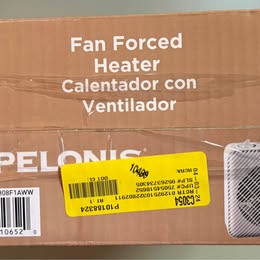 Pelonis Fan-Forced Ceramic Space Heater - 1500W Portable Room Heater (Open Box)