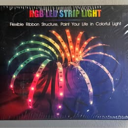 RGB LED Strip Light - Flexible Color Changing LED Lights with DIY Clip