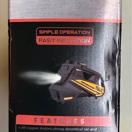 CaRSun C3012-1 12V Tire Inflator with LED Light - 150 PSI Portable Air Compressor (Open Box)