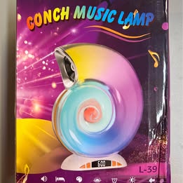Conch Music Lamp - LED Bluetooth Speaker Night Light with Color Changing