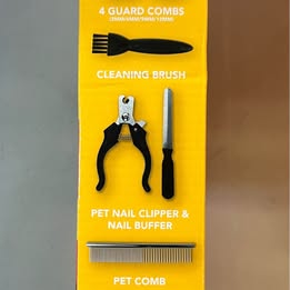 Paw Shop Pet Grooming Hair Clipper Kit - Complete Professional Grooming Set