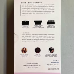 Opulence Portable Hair Dryer - Professional Styling Set with 3 Attachments