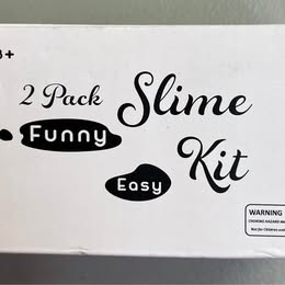 2 Pack Slime Kit - Funny Easy DIY Slime Making Kit (Red & Blue)
