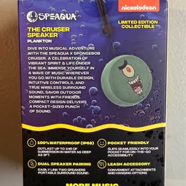 Nickelodeon SPEAQUAR The Cruiser SpongeBob Speaker - Limited Edition Waterproof