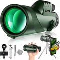 Monocular Telescope - 12x50 High Power HD Monocular with Smartphone Adapter & Tripod