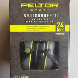 PELTOR Sport-Shotgunner II Hearing Protector - NRR 24dB Low Profile Earmuffs