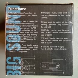 SH-309 Wireless Speaker - Compact Portable Bluetooth Speaker - Open Box Like New