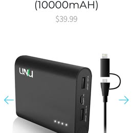 SUPERPAK UNU Rechargeable External Battery Pack - 10000mAh Universal Power Bank
