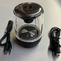 C7 Bluetooth Speaker - Transparent Wireless Speaker with LED Lights