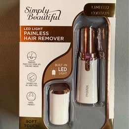 VIVITAR Simply Beautiful LED Light Hair Remover - Painless Facial Hair Trimmer
