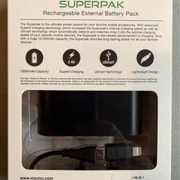 SUPERPAK UNU Rechargeable External Battery Pack - 10000mAh Universal Power Bank