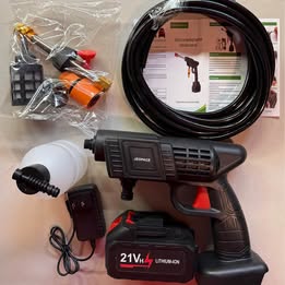21V Cordless Pressure Washer - Portable Car Washer with Foam Cannon (Open Box)