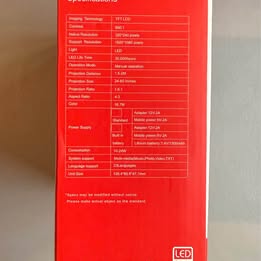 GTEQY YK14 LED Projector - Mini Portable Projector - Open Box Like New