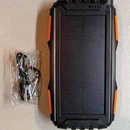 Portable Solar Power Bank - Outdoor Protection Charger with LED Flashlight