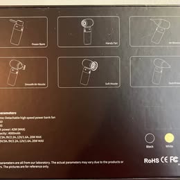 Detachable High-Speed Power Bank Fan - Model JA310 Multi-Function Portable Charger