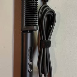 Hair Straightener Brush - 2-in-1 Heated Straightening Brush with Dual Bristles