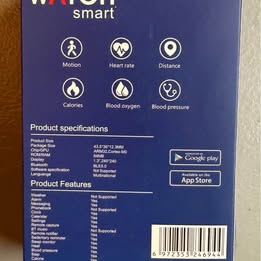 Smart Watch - Heart Rate Blood Pressure Fitness Tracker with Multiple Sports Modes